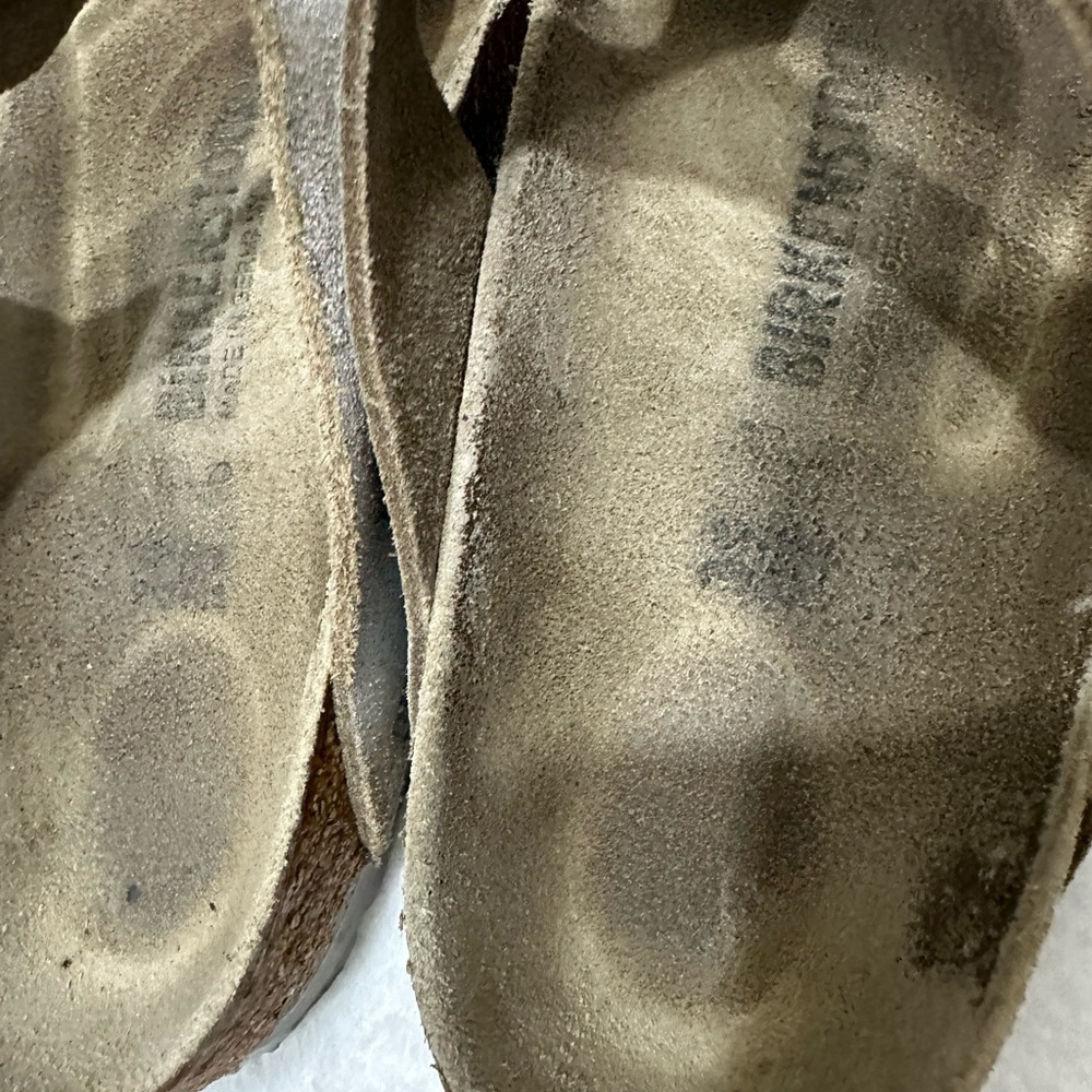 Birkenstock Gizeh Sandals Washed Metallic Silver - Picture 5 of 7